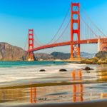 Golden Gate Bridge in San Francisco, California, USA.